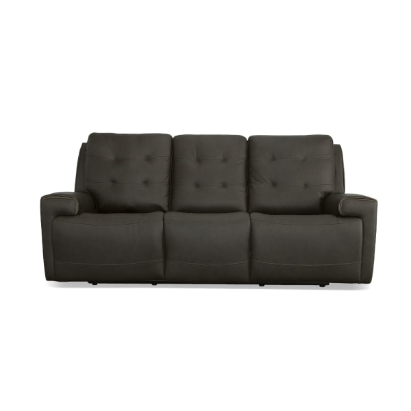 Iris - Power Reclining Sofa With Power Headrests - Charcoal