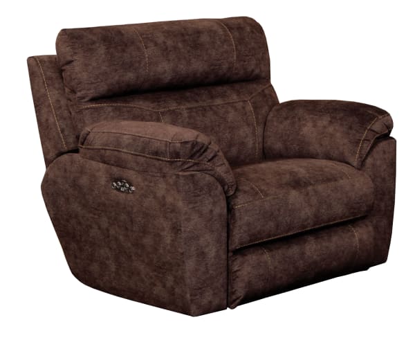 Sedona - Power Lay Flat Recliner With Power Adjustable Headrest - Mocha