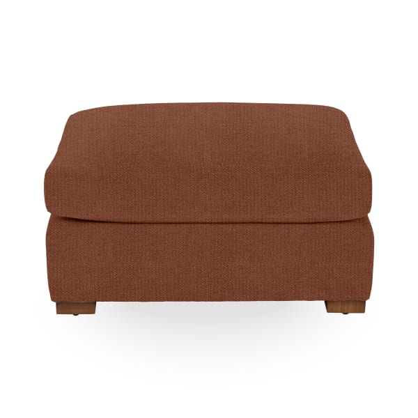 Audrey - Ottoman - Brick Red