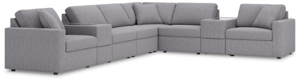 Modmax - 8-Piece Sectional With Storage Consoles - Granite