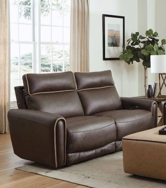 Nico - Power Reclining Loveseat With Power Adjustable Headrest - Walnut