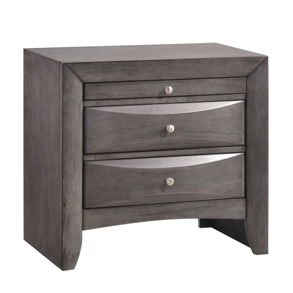 Emily - Nightstand - Weathered Grey