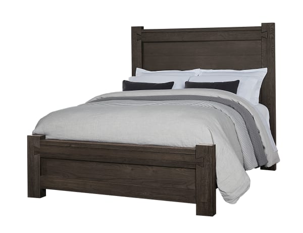 Dovetail King Dovetail Poster Bed with Poster Footboard Finish - Java