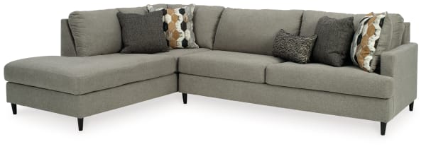 Santasia - Left Arm Facing Corner Chaise 2 Pc Sectional - Granite