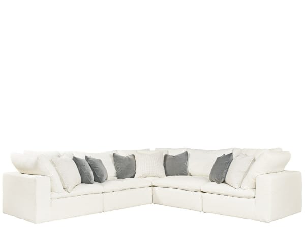 Curated - Palmer Sectional-5 Piece - White