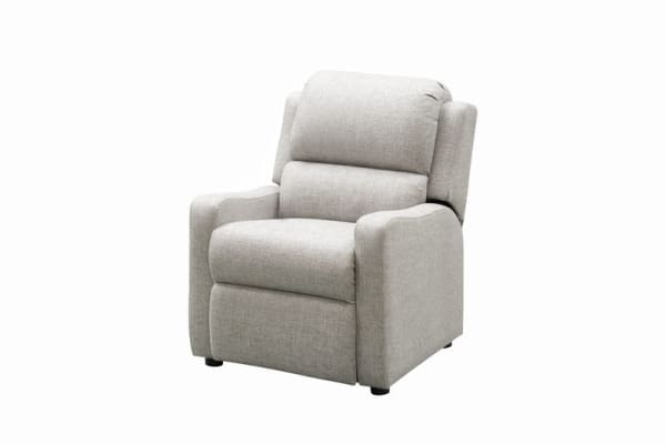 Jamie - Children's Recliner, Push Thru The Arm - Light Gray
