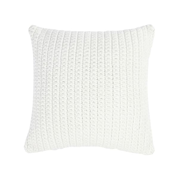 Prism - 22" x 22" Mance Pillow - Ivory/White