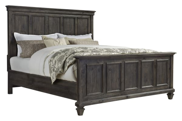 Calistoga - Queen Panel Bed - Weathered Charcoal