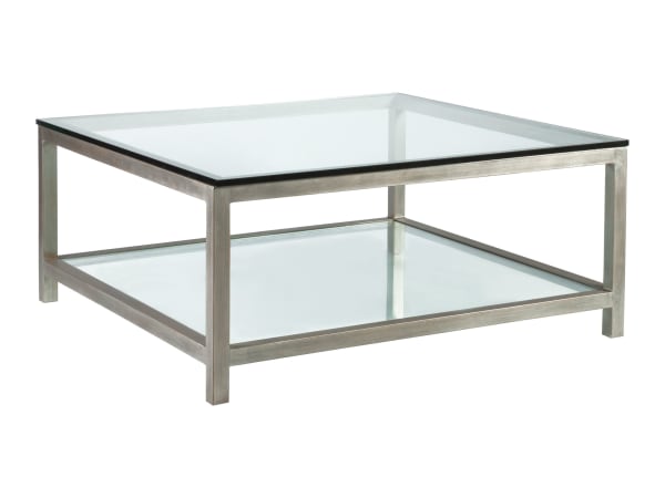 Metal Designs - Per Se Square Cocktail Table - Gray
