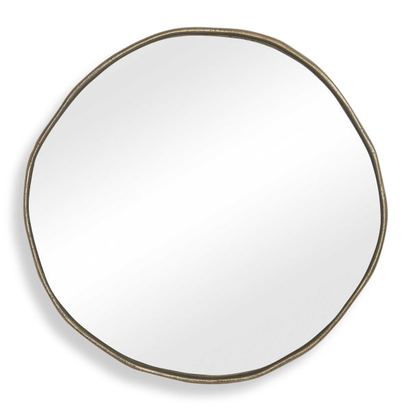 Lowen - Round Mirror - Brass