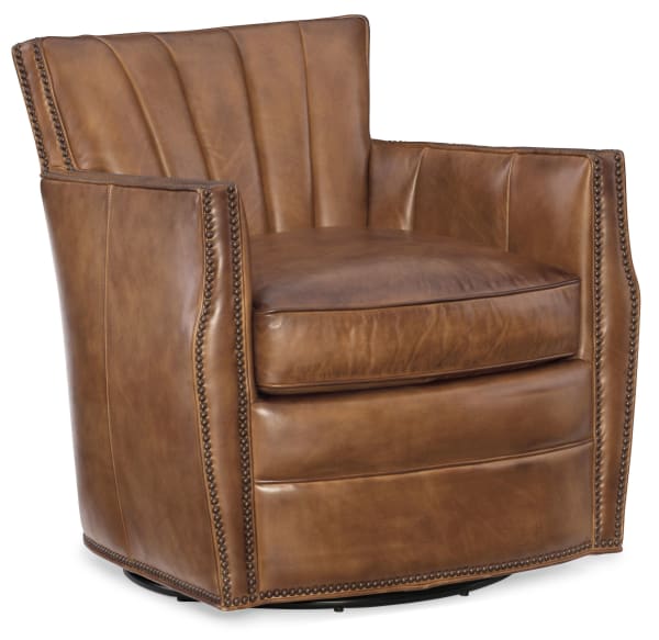 Carson - Swivel Club Chair - Checkmate Pawn