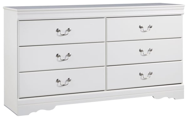 Anarasia - White - Six Drawer Dresser