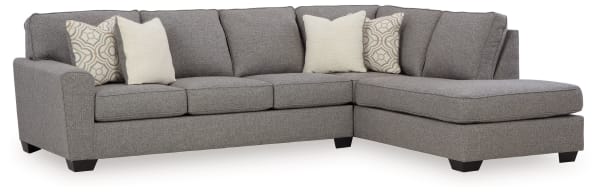 Reydell - Charcoal - 2-Piece Sectional With Raf Corner Chaise