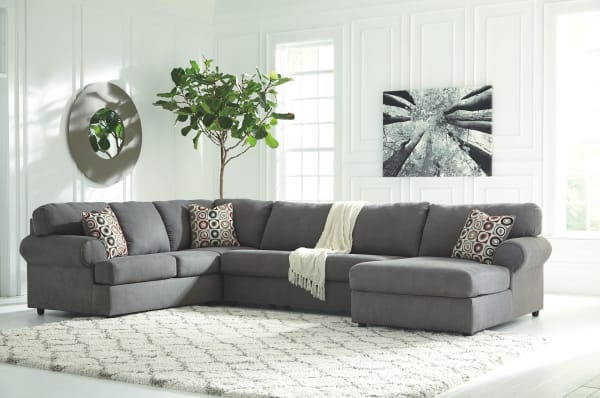 Jayceon - Steel - Right Arm Facing Corner Chaise 3 Pc Sectional