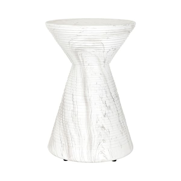 Fern - Outdoor Accent Table - White