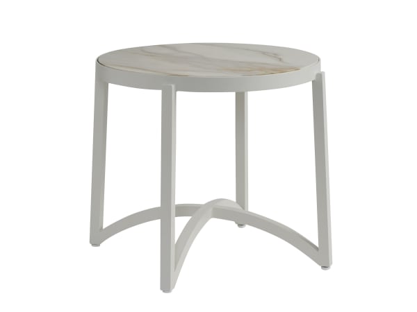 Sand Dune - Round End Table - Gray