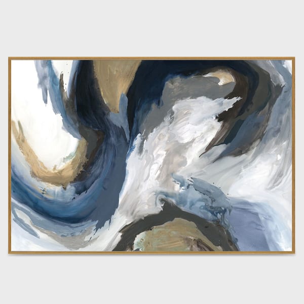 Ultra Marine II - 40" x 30" Canvas Art - Blue