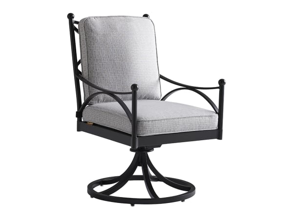 Pavlova - Swivel Rocker Dining Chair - Dark Gray
