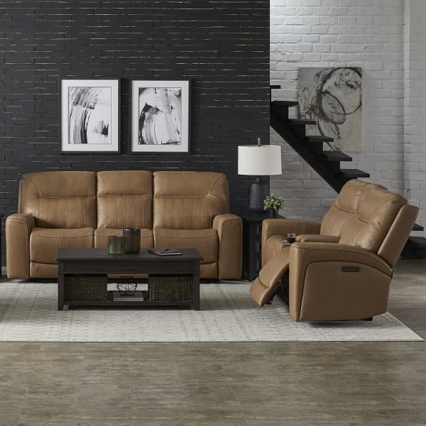 Bennett - Sofa & Loveseat - Butternut Leather