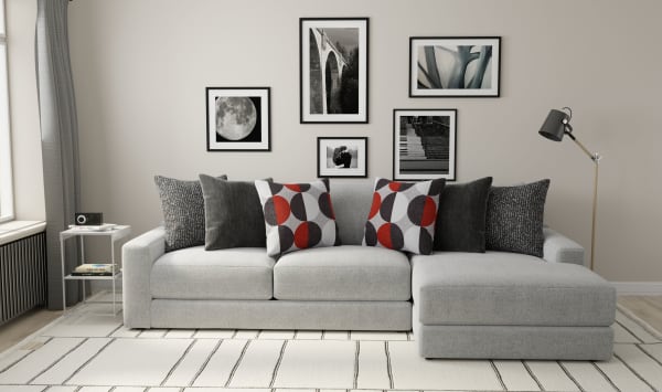 Arlo - 2 Piece Oversized Sofa Chaise (RSF Chaise) - Oyster