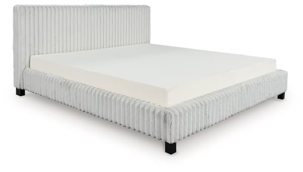 Zuraleus - White - King Upholstered Bed