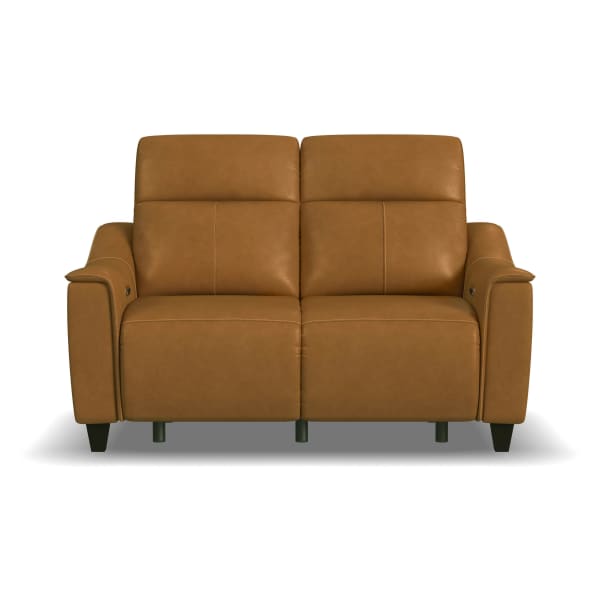 Walter - Power Reclining Loveseat With Power Headrests - Honey