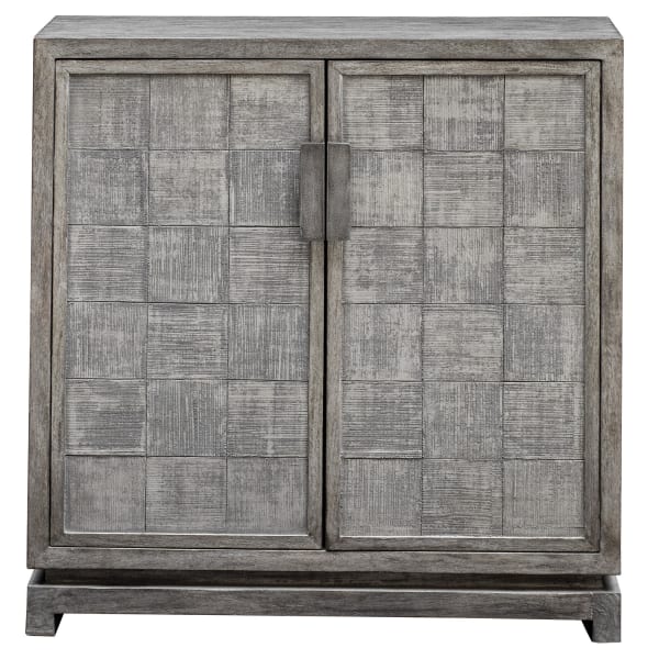 Hamadi - Distressed 2 Door Cabinet - Gray