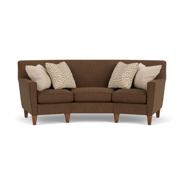 Digby - Fabric Conversation Sofa - Dark Brown
