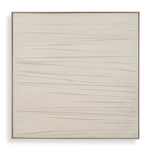 Walking The Line - Minimalist Canvas Art - Gray