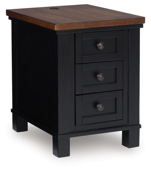 Wildenauer - Chair Side End Table - Brown / Black