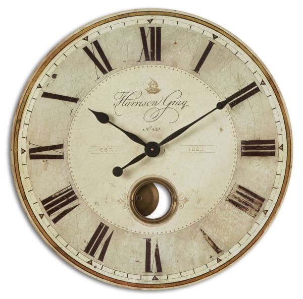 Harrison Gray - 30" Clock - Beige
