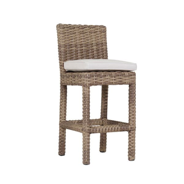 Havana - Counter Stool, With Self Welt - Canvas Flax / Dark Brown