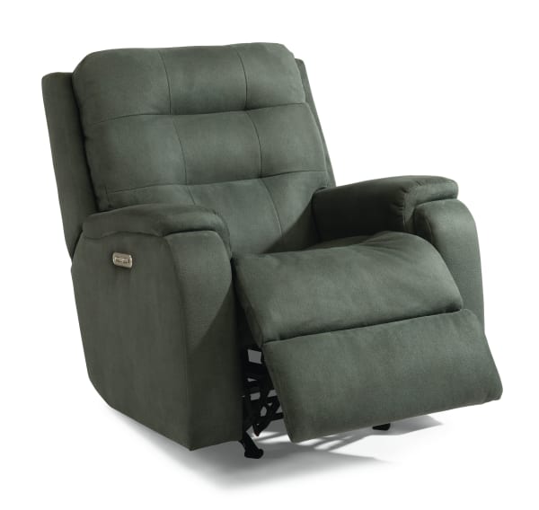 Arlo - Power Rocking Recliner With Power Headrest - Dark Gray