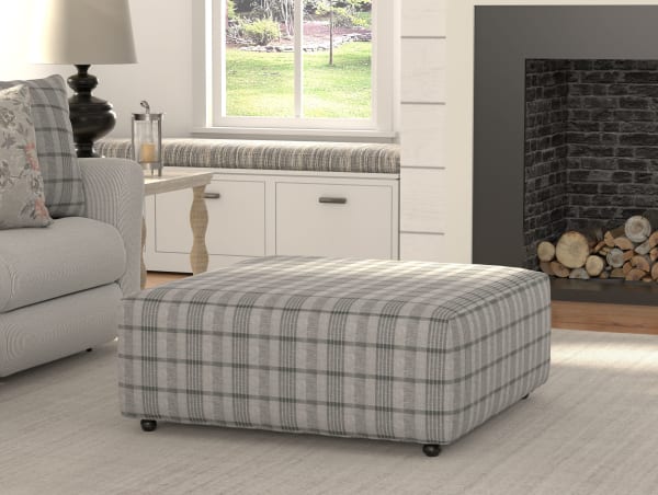 Chappy - Castered Cocktail Ottoman - Smoke