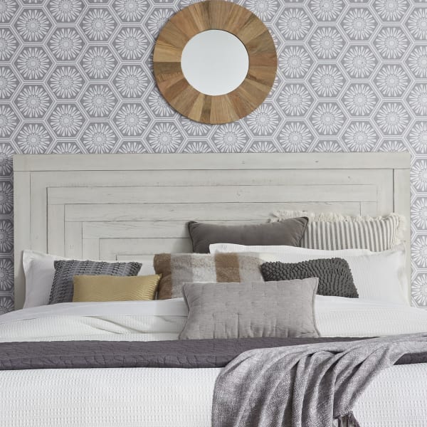 Modern Farmhouse - Queen Panel Headboard - White