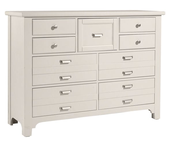 Bungalow - 9-Drawer Master Dresser - Lattice / Soft White