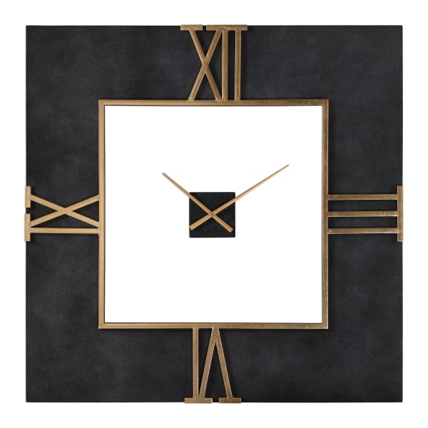 Mudita - Square Wall Clock - Black