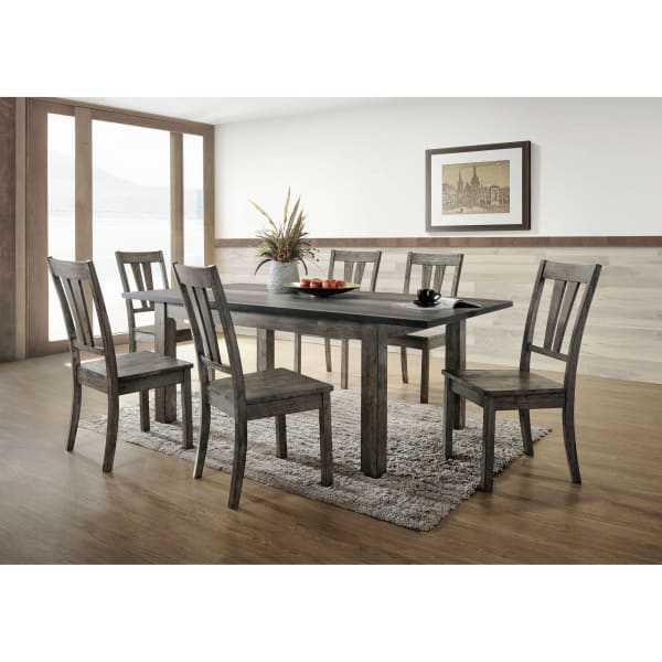 Nathan - Dining 7 Piece Set - Gray Oak