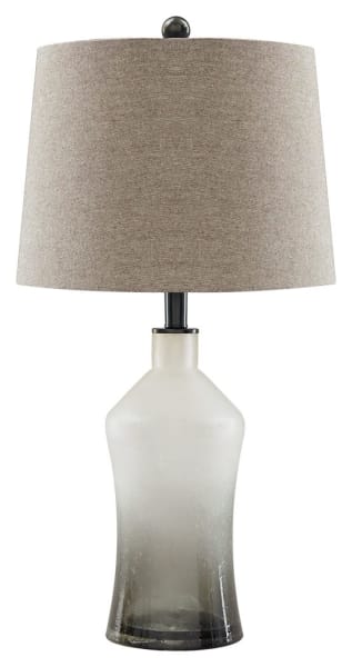 Nollie - Gray - Glass Table Lamp (Set of 2)
