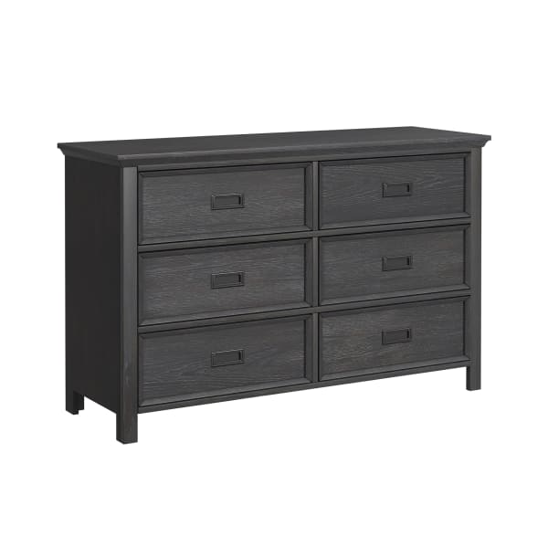 Hampton Kids - 6-Drawer Dresser - Charcoal