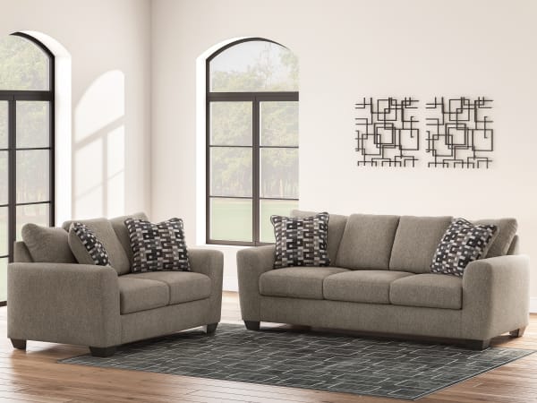 Triston-Peaks - 2 Pc. - Sofa, Loveseat - Suede