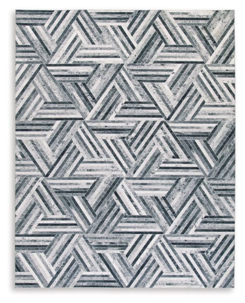 Adalock - Gray / Cream - Large Rug