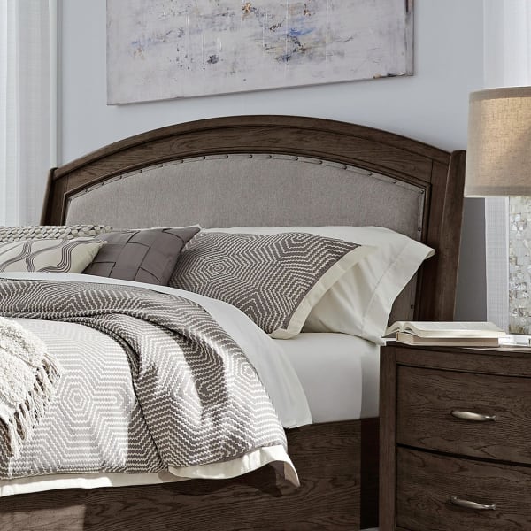 Avalon - King Upholstered Headboard - Brown
