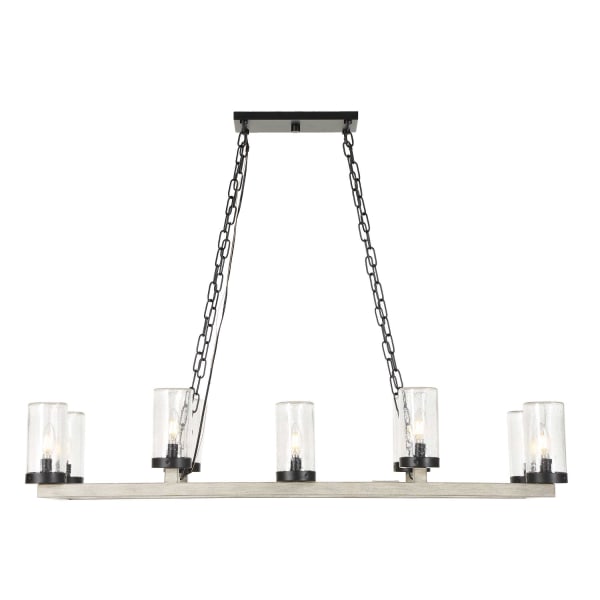Edgecomb - 10 Light Indoor-Outdoor Chandelier - Black / Gray
