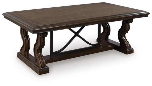Maylee - Dark Brown - Rectangular Cocktail Table