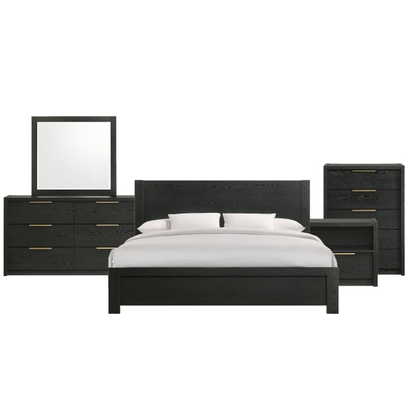 South Bend - King 5 Piece Bedroom Set - Black