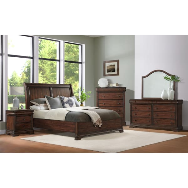 Phillipe - Queen 3 Piece Bedroom Set - Cherry