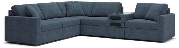 Modmax - 6-Piece Sectional With Audio System Console - Ink