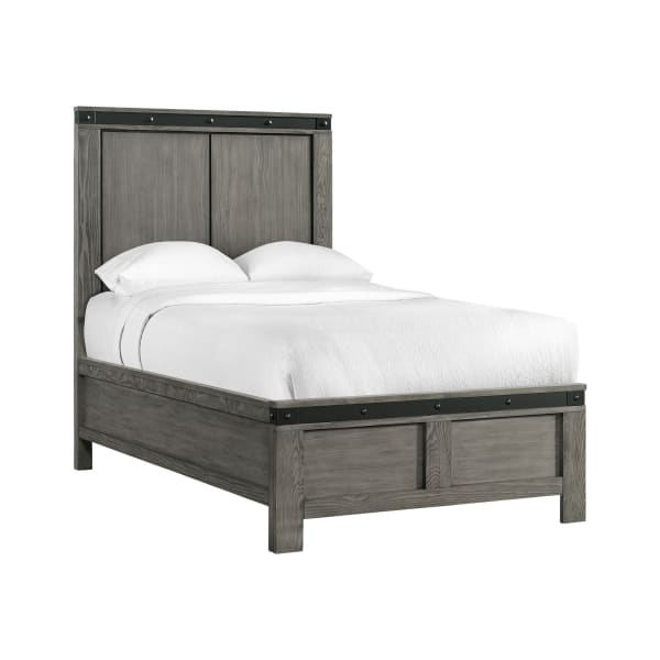 Wade - Twin Panel Bed - Black Finish