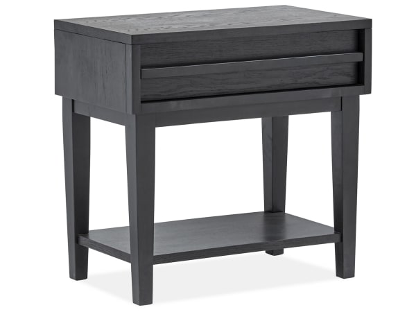 Lindon - Dark Open Nightstand - Coffee Bean